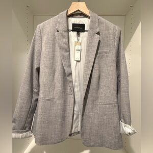 Banana Republic Lightweight Gray Blazer with Striped Lining - New with Tags
